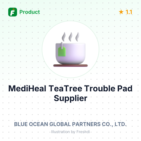 MediHeal TeaTree Trouble Pad – product summary card, no photo uploaded yet