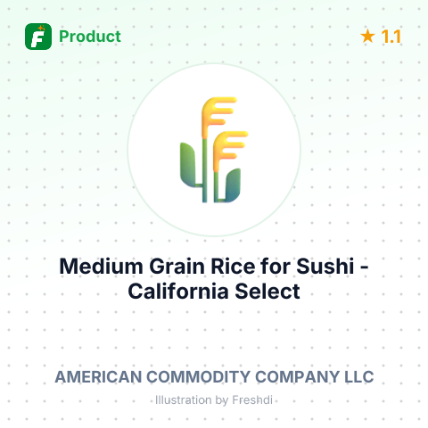 Medium Grain Rice for Sushi - California Select – summary card, no photo uploaded yet