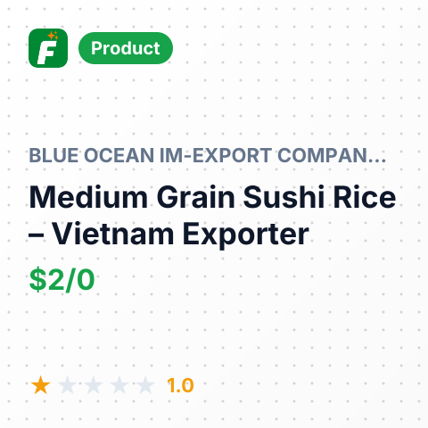 Medium Grain Sushi Rice – summary card, no photo uploaded yet