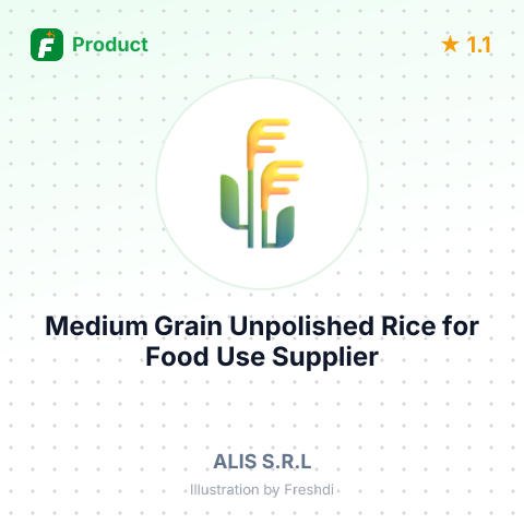 Medium Grain Unpolished Rice for Food Use – summary card, no photo uploaded yet
