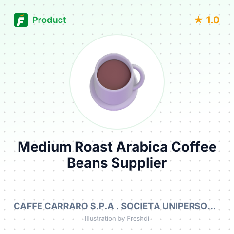 Medium Roast Arabica Coffee Beans – summary card, no photo uploaded yet