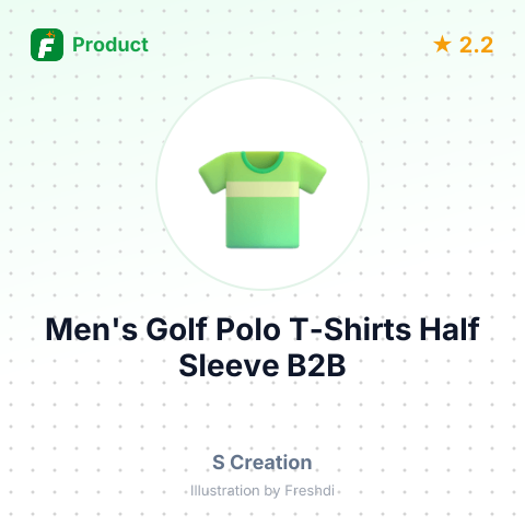 Men's Golf Polo T-Shirts Half Sleeve – summary card, no photo uploaded yet