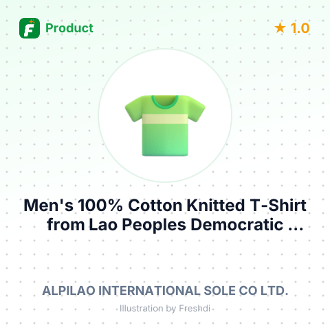 Men's 100% Cotton Knitted T-Shirt – summary card, no photo uploaded yet