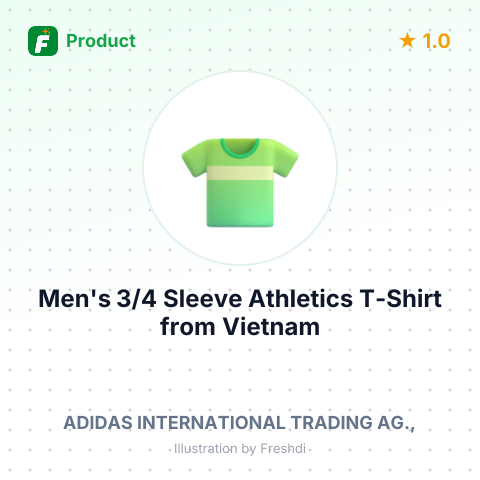 Men's 3/4 Sleeve Athletics T-Shirt – summary card, no photo uploaded yet