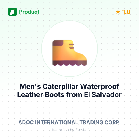 Men's Caterpillar Waterproof Leather Boots – summary card, no photo uploaded yet