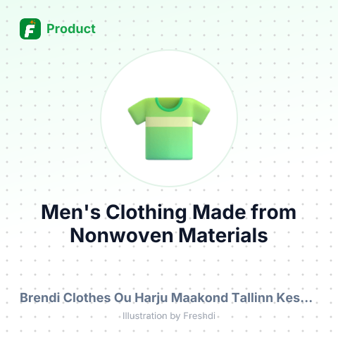 Men's Clothing Made from Nonwoven Materials – summary card, no photo uploaded yet
