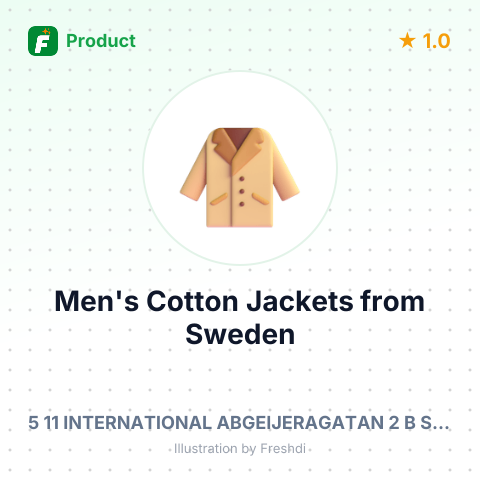 Men's Cotton Jackets – summary card, no photo uploaded yet