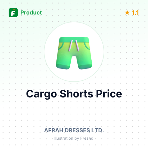 Men's Cotton and Spandex Cargo Shorts – summary card, no photo uploaded yet