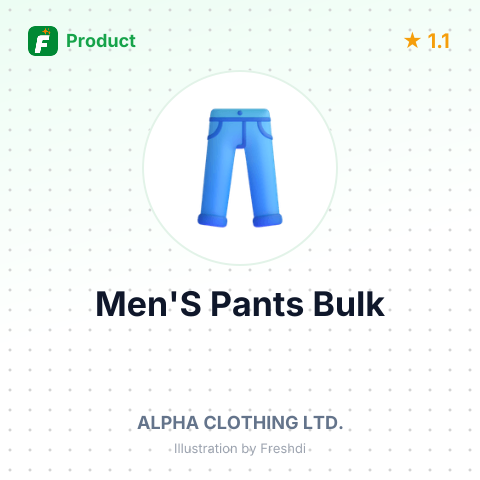 Men's Cotton/Polyester Knit Pants – summary card, no photo uploaded yet