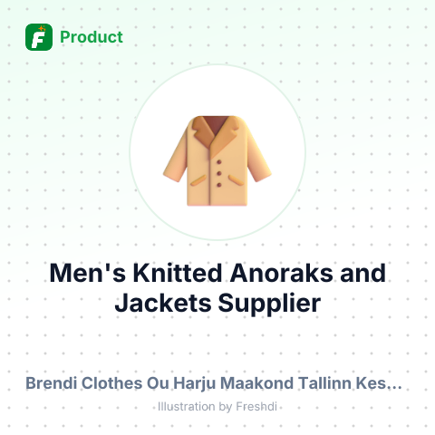Men's Knitted Anoraks and Jackets – summary card, no photo uploaded yet