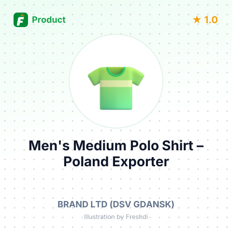 Men's Medium Polo Shirt – summary card, no photo uploaded yet