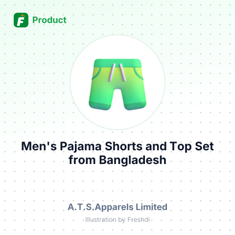 Men's Pajama Shorts and Top Set – summary card, no photo uploaded yet