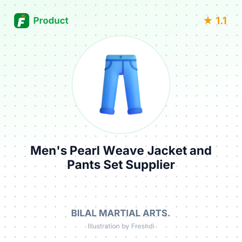 Men's Pearl Weave Jacket and Pants Set – summary card, no photo uploaded yet