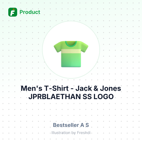 Men's T-Shirt - Jack & Jones JPRBLAETHAN SS LOGO TEE SN – summary card, no photo uploaded yet
