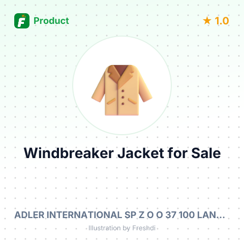 Men's Windbreaker Jacket – summary card, no photo uploaded yet