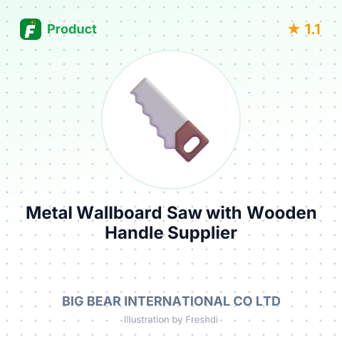 Metal Wallboard Saw with Wooden Handle – summary card, no photo uploaded yet