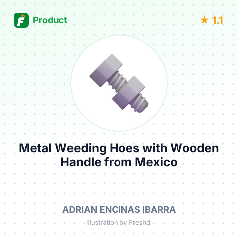 Metal Weeding Hoes with Wooden Handle – summary card, no photo uploaded yet
