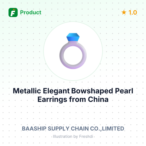 Metallic Elegant Bowshaped Pearl Earrings – summary card, no photo uploaded yet