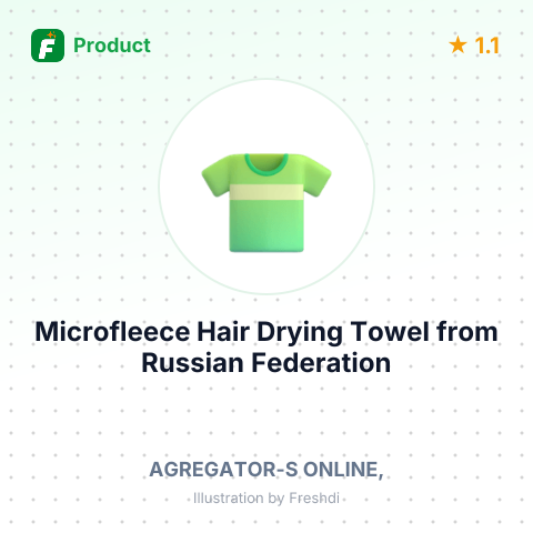 Microfleece Hair Drying Towel – summary card, no photo uploaded yet