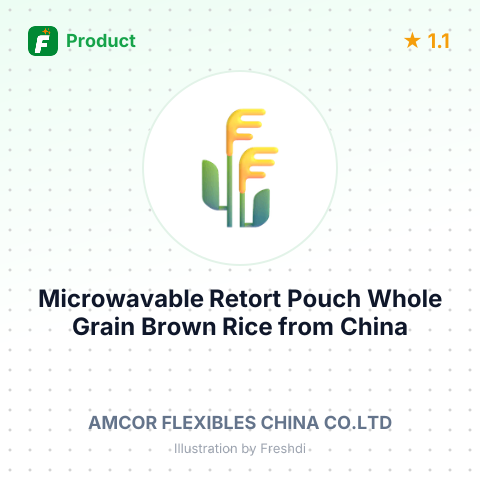 Microwavable Retort Pouch Whole Grain Brown Rice – summary card, no photo uploaded yet