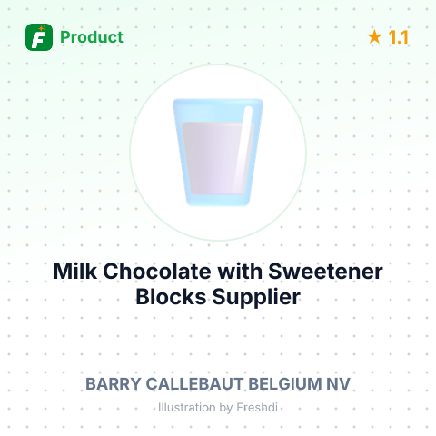 Milk Chocolate with Sweetener Blocks – summary card, no photo uploaded yet