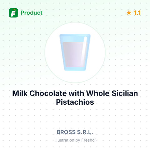 Milk Chocolate with Whole Sicilian Pistachios – summary card, no photo uploaded yet