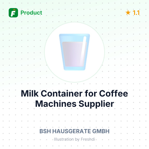 Milk Container for Coffee Machines – product summary card, no photo uploaded yet