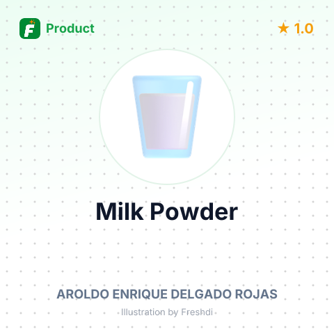 Milk Powder – summary card, no photo uploaded yet