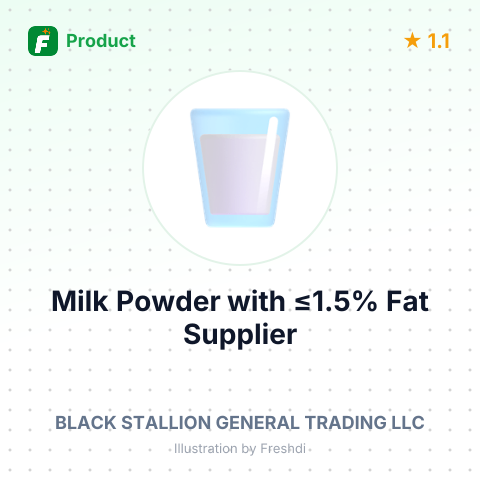 Milk Powder with ≤1.5% Fat – summary card, no photo uploaded yet
