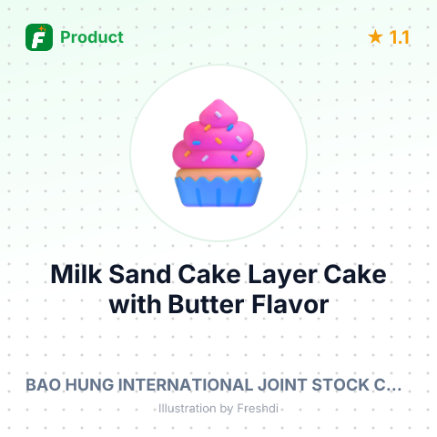 Milk Sand Cake Layer Cake with Butter Flavor – summary card, no photo uploaded yet