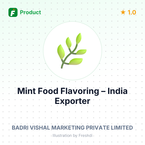 Mint Food Flavoring – summary card, no photo uploaded yet