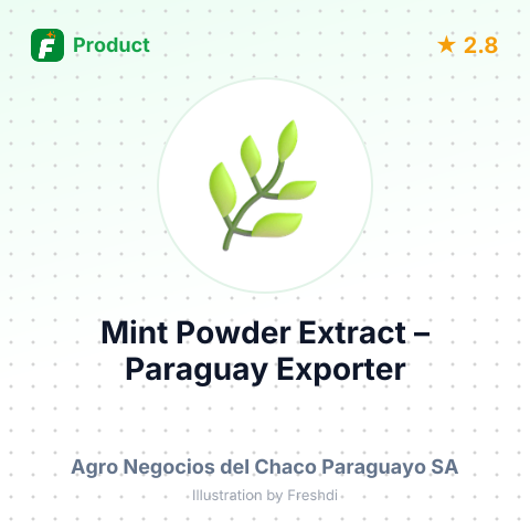 Mint Powder Extract – summary card, no photo uploaded yet