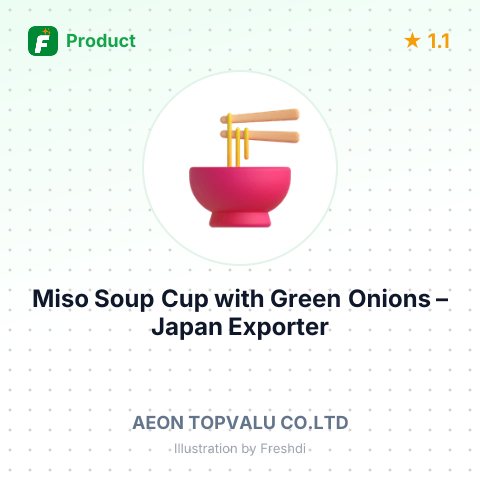 Miso Soup Cup with Green Onions – summary card, no photo uploaded yet