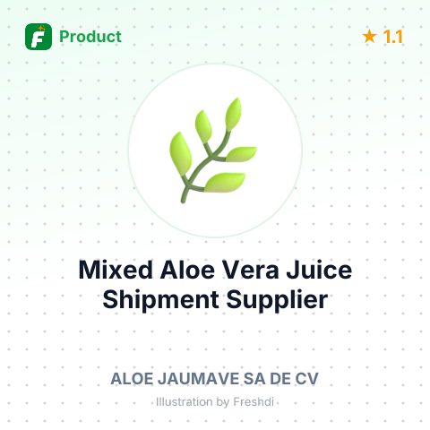 Mixed Aloe Vera Juice Shipment – summary card, no photo uploaded yet