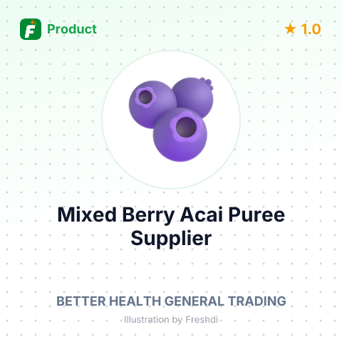 Mixed Berry Acai Puree – summary card, no photo uploaded yet