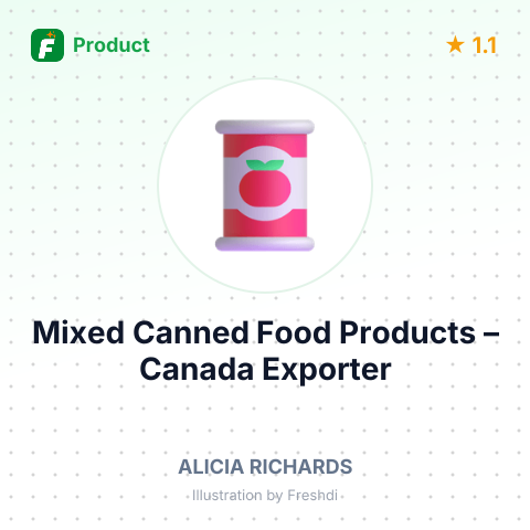 Mixed Canned Food Products – summary card, no photo uploaded yet
