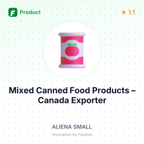 Mixed Canned Food Products – summary card, no photo uploaded yet