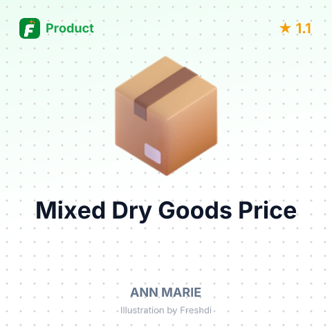 Mixed Dry Goods – summary card, no photo uploaded yet