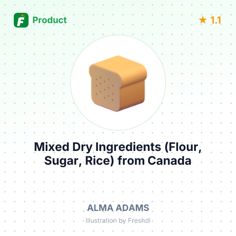 Mixed Dry Ingredients (Flour, Sugar, Rice) – summary card, no photo uploaded yet