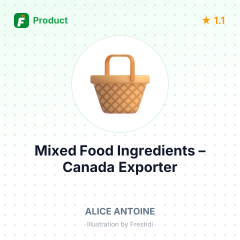 Mixed Food Ingredients – summary card, no photo uploaded yet