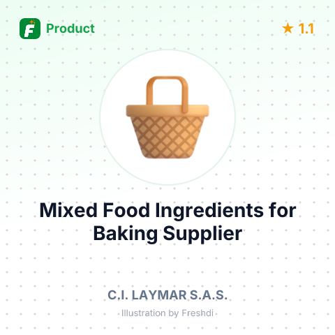 Mixed Food Ingredients for Baking – summary card, no photo uploaded yet