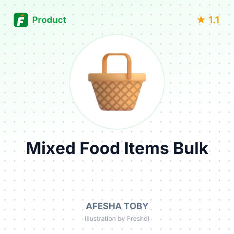 Mixed Food Items – summary card, no photo uploaded yet