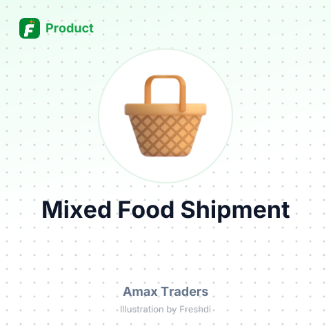 Mixed Food Shipment – summary card, no photo uploaded yet