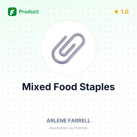 Mixed Food Staples – summary card, no photo uploaded yet