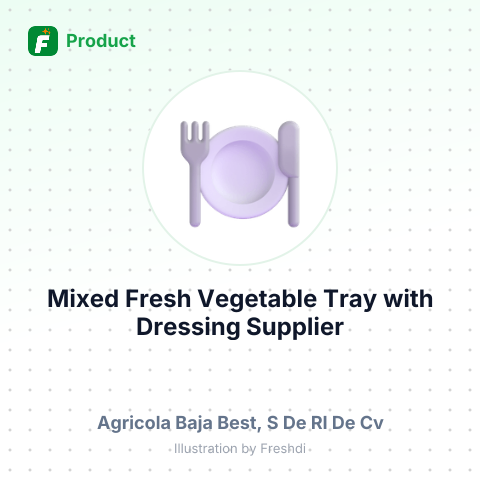 Mixed Fresh Vegetable Tray with Dressing – summary card, no photo uploaded yet
