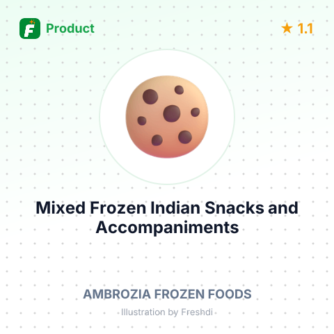 Mixed Frozen Indian Snacks and Accompaniments – summary card, no photo uploaded yet