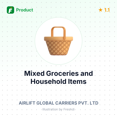 Mixed Groceries and Household Items – summary card, no photo uploaded yet