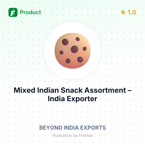 Mixed Indian Snack Assortment – product summary card, no photo uploaded yet