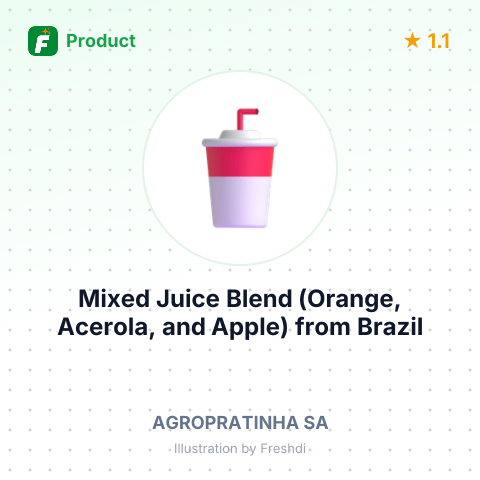 Mixed Juice Blend (Orange, Acerola, and Apple) – summary card, no photo uploaded yet