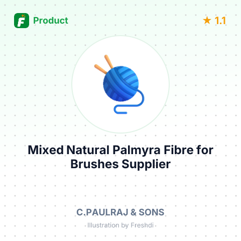 Mixed Natural Palmyra Fibre for Brushes – summary card, no photo uploaded yet